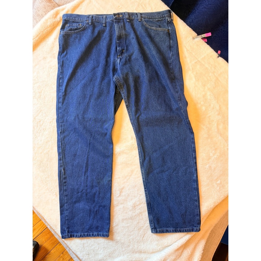 Wrangler Five Star Relaxed Fit Jeans Mens 46x32 Blue Denim Straight Leg 9760WDR